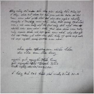 2 bức thư cảm động của người cha tử tù và đứa con mồ côi_2