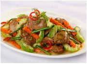 Đổi món với gan gà xào chua ngọt