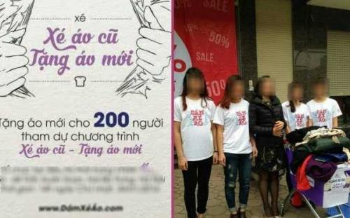 Siêu thị khuyến mại Xé áo cũ - tặng áo mới ở Hà Nội gây bức xúc - 0 Siêu thị khuyến mại Xé áo cũ - tặng áo mới ở Hà Nội gây bức xúc - 0