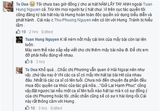 Tuấn Hưng bức xúc khi ca khúc độc quyền bị Thu Phương dùng chùa - 1