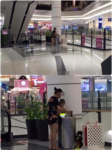 Bà mẹ trẻ cởi quần, cho con đi vệ sinh vào thùng rác siêu thị gây bão mạng - 0 Bà mẹ trẻ cởi quần, cho con đi vệ sinh vào thùng rác siêu thị gây bão mạng - 0