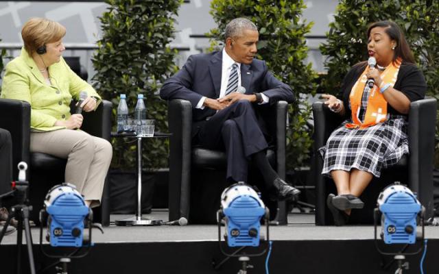Hàng ngàn người Đức chào đón ông Obama tái ngộ bà Merkel - 6 Hàng ngàn người Đức chào đón ông Obama tái ngộ bà Merkel - 6