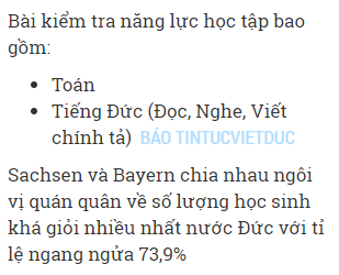 ket qua hoc sinh tieu hoc o duc 1