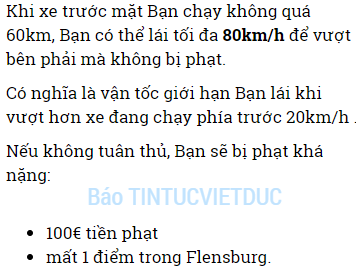 lai xe tren cao toc o duc co duoc phep vuot ben phai khong