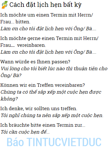 tieng duc giao tiep mau cau thong dung dat hen hoac lich kham voi bac si 
