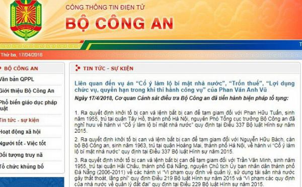 Cựu Trung tướng, Phó Tổng Cục trưởng Tổng Cục Tình báo Phan Hữu Tuấn bị bắt - 1 Cựu Trung tướng, Phó Tổng Cục trưởng Tổng Cục Tình báo Phan Hữu Tuấn bị bắt - 1