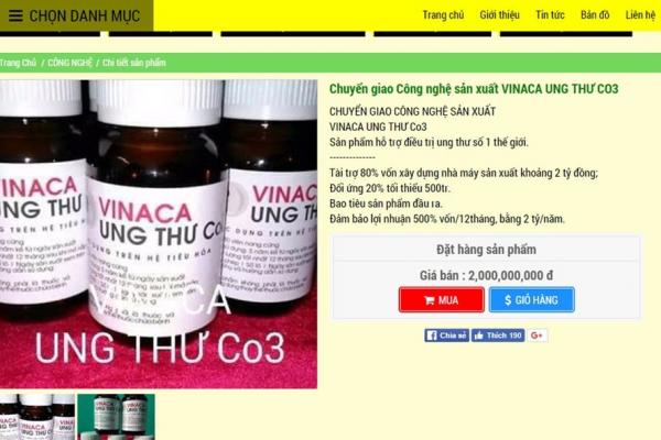 Vinaca đã lừa người dân mua thuốc ung thư bột than tre như thế nào? - 0 Vinaca đã lừa người dân mua thuốc ung thư bột than tre như thế nào? - 0