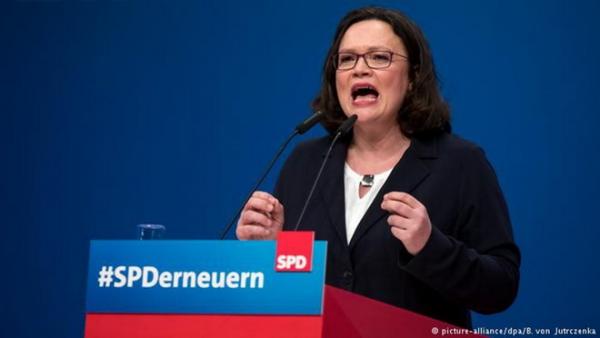 Đức: Bà Andrea Nahles làm nữ chủ tịch đầu tiên của đảng SPD - 0 Đức: Bà Andrea Nahles làm nữ chủ tịch đầu tiên của đảng SPD - 0