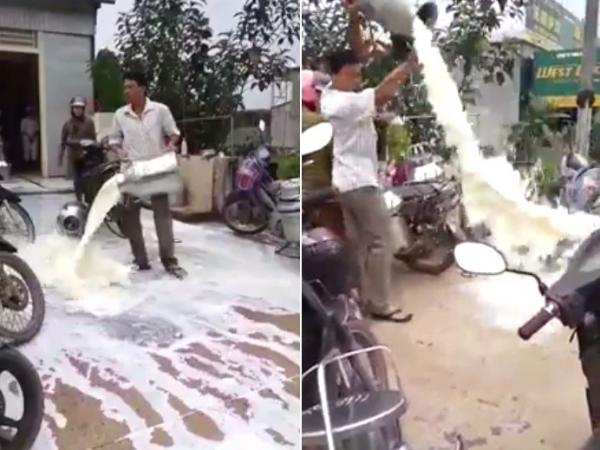 Dân đổ sữa nghi bị ép giá: Người vợ khẳng định việc đã được giải quyết - 0 Dân đổ sữa nghi bị ép giá: Người vợ khẳng định việc đã được giải quyết - 0