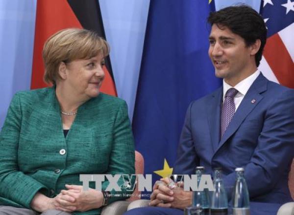 Thủ tướng Canada thảo luận với lãnh đạo Nhật Bản, Đức và EU - 0 Thủ tướng Canada thảo luận với lãnh đạo Nhật Bản, Đức và EU - 0