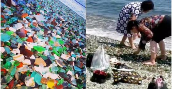 42 1 Bai Bien Thuy Tinh Co Nguy Co Bien Mat Vi Du Khach Trung Quoc Dua Nhau Nhat Soi