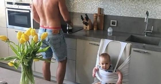 Ảnh hài hước: Những kiểu trông con bá đạo của các bố