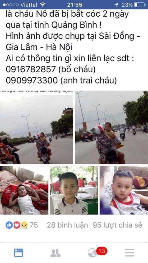 42 4 Truy Tim Hinh Anh Em Be Khoc Tren Duong Nghi La Be Trai 6 Tuoi Mat Tich Bi An O Quang Binh
