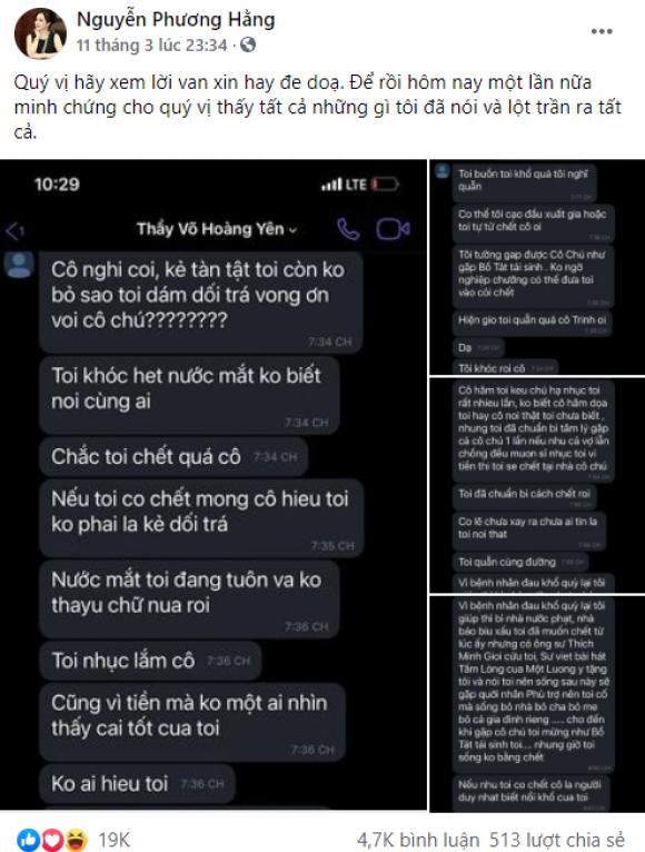 42 1 Vo Ong Dung Lo Voi Chia Se Doan Tin Nhan Duoc Cho La Cua Vo Hoang Yen Noi Dang Buon Chan Dinh Cao Dau Va Da Chuan Bi Cach De Chet