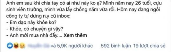 42 2 Dang Ngoi Choi Thi Co Tin Nhan Khieu Khich Tu Ban Trai Cu Anh Moi Mua Nha Day Tiec Khong Co Gai Buong Loi Dap Tra Binh Than Nhung Khien Tat Ca Ha He