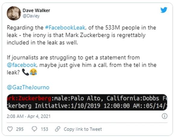 42 2 Ong Chu Mark Nam Trong 533 Trieu Tk Facebook Bi Ro Thong Tin