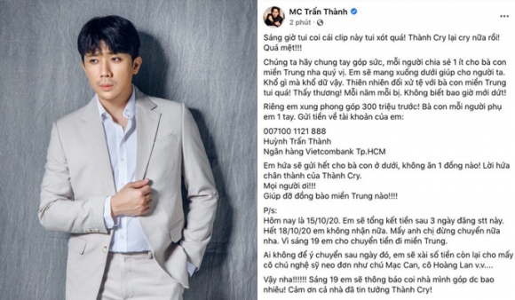 2 Sau Hoai Linh Den Tran Thanh Bi Nghi Co Khuc Mac Ve Tien Quyen Gop Tu Thien