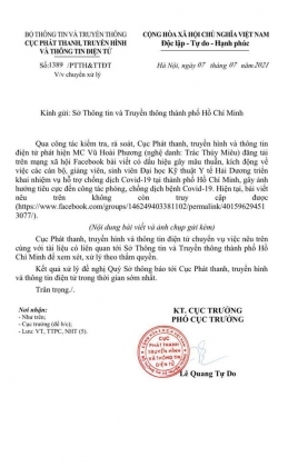 4 De Nghi Xu Ly Mc Trac Thuy Mieu Vi Dang Tin Anh Huong Cong Tac Chong Dich Covid 19