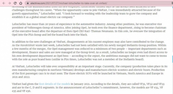 2 Truyen Thong Quoc Te Giam Doc Dieu Hanh Vinfast Toan Cau Tung Keo Opel Tu Vuc Tham Nhung Voi Vinfast Con Nhieu Dieu Phai Lam