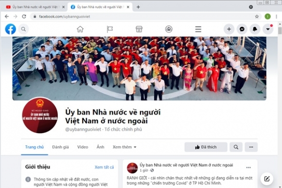 1 Trang Youtube Va Facebook Chinh Thuc Cua Uy Ban Nha Nuoc Ve Nguoi Viet Nam O Nuoc Ngoai