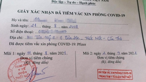 1 57 Tre Duoi 18 Tuoi Duoc Tiem Vac Xin Ngua Covid 19 O Can Tho Nho Nhat 12 Tuoi