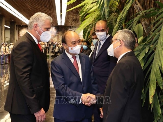 3 Chu Tich Cuba Miguel Diaz Canel Chu Tri Le Don Chu Tich Nuoc Nguyen Xuan Phuc