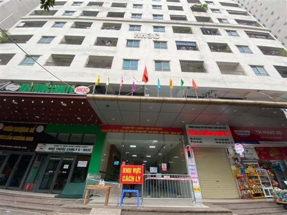 1 Ha Noi Bao Ve Quan Ca Phe Mac Covid 19 Tam Phong Toa Chung Cu Hh3c Linh Dam