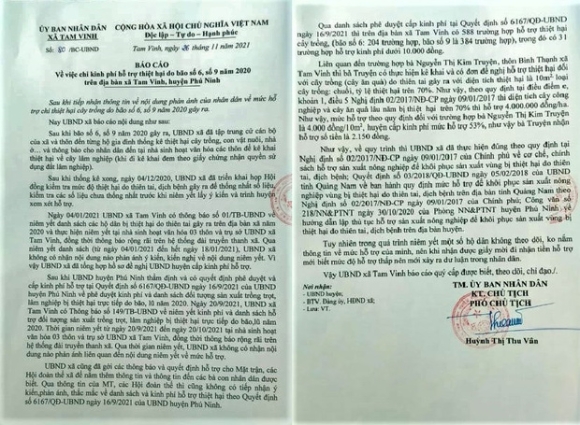 4 Vu Nhan 2000 Dong Ho Tro Thiet Hai Do Bao O Quang Nam Nguoi Nhan Noi Gi