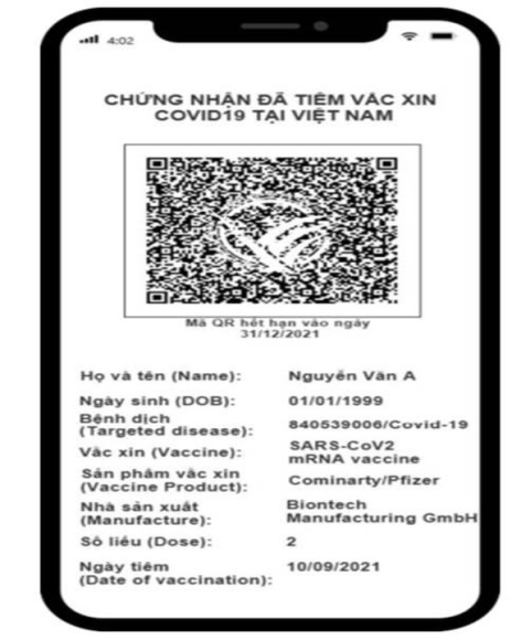 1 Viet Nam Cong Bo Mau Ho Chieu Vac Xin Ap Dung Tu Hom Nay 21 12
