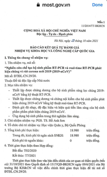 1 Bo Khoa Hoc Cong Nghe Kit Xet Nghiem Viet A Duoc Nhan Gan 19 Ti Dong Kinh Phi Nghien Cuu