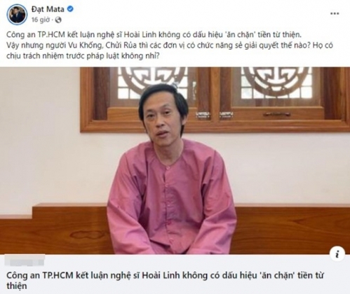 2 Quan Ly Nsnd Hong Van Goi Thang Ten Hoai Linh Tuyen Bo 1 Cau Xanh Ron Ve On Ao Ngam 14 Ty Dong