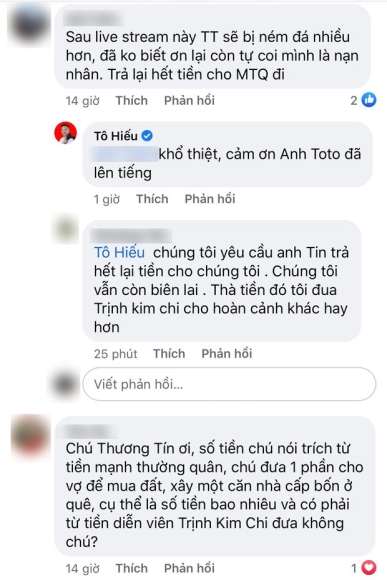3 Netizen Doi Thuong Tin Tra Lai Tien Da Quyen Gop Sau Lum Xum Quay Lung To Trinh Kim Chi