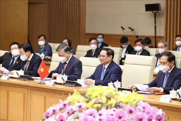 2 Thu Tuong Pham Minh Chinh Hoi Dam Voi Thu Tuong Lao Phankham Viphavanh