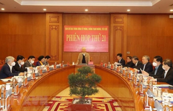 4 Tong Bi Thu Chu Tri Hop Bcdtw Ve Phong Chong Tham Nhung Tieu Cuc