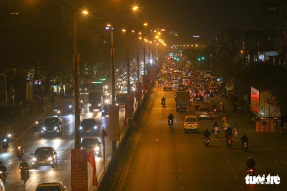 10 Ha Noi Chieu Toi 25 Tet Duong Noi Thanh Un Tac Ben Xe Thong Thoang