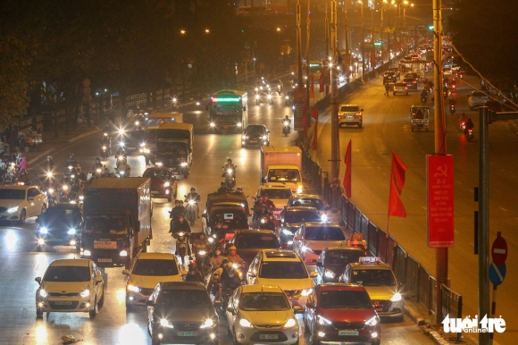 9 Ha Noi Chieu Toi 25 Tet Duong Noi Thanh Un Tac Ben Xe Thong Thoang