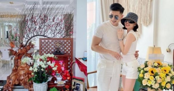 1 Le Quyen He Lo Ben Trong Biet Thu Dat Vang Trang Hoang Hoanh Trang To Am De Don Tet Voi Tinh Tre