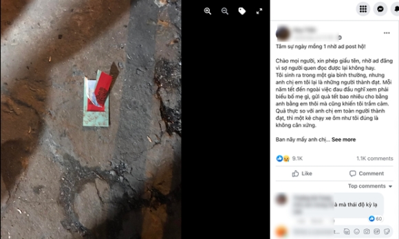 Lì xì cháu ruột bị cháu xé luôn rồi vứt thẳng xuống đất do "lõi ít" và câu chuyện phía sau khiến nhiều người suy nghĩ