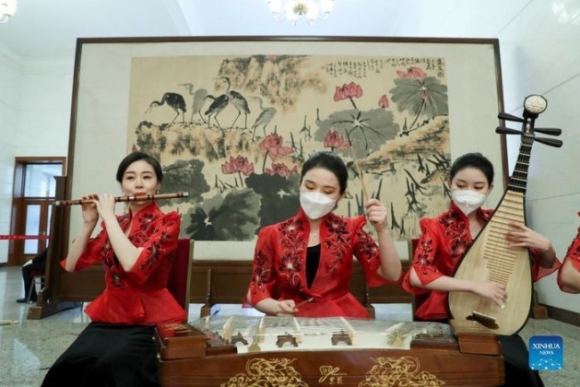 14 Ben Trong Quoc Yen Chao Don Khach Quy Du Olympic Bac Kinh Cua Ong Tap Can Binh