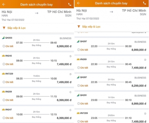 3 Ve May Bay Ha Noi Di Tphcm Bo Ra Ca Chuc Trieu Dong Cung Kho Mua