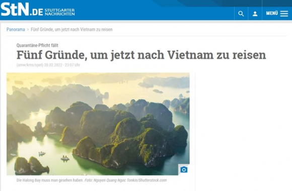 Báo Đức: Việt Nam là một trong những đất nước đẹp nhất châu Á