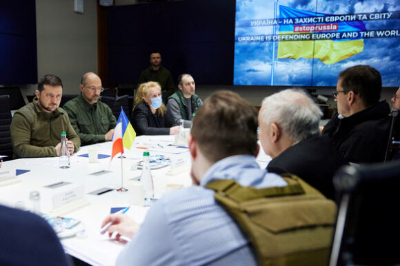 1 3 Thu Tuong Ba Lan Czech Va Slovenia Da Gap Ong Zelensky O Kiev