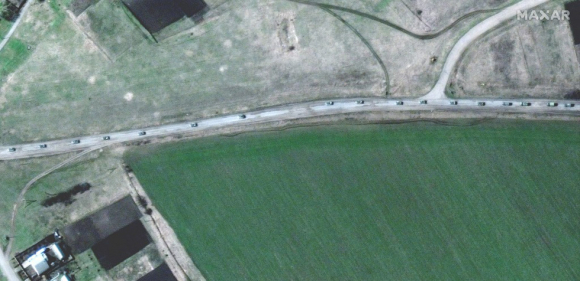 3 Hinh Anh Doan Xe Quan Su Dai 13km Cua Nga Di Chuyen O Phia Dong Ukraine
