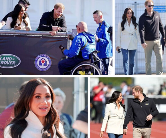 3 2 Buc Anh Cho Thay Meghan Deo Mat Na Hoan Hao Trong Khi Hoang Tu Harry Met Moi Chan Chuong