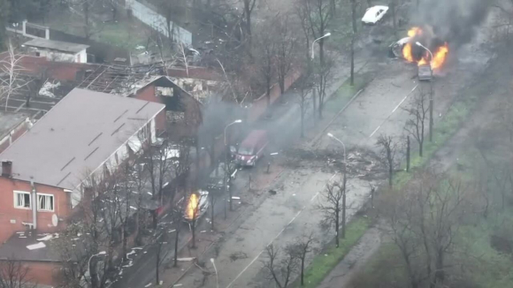 2 Ukraine Cong Bo Video Phuc Kich Doan Xe Nga O Mariupol