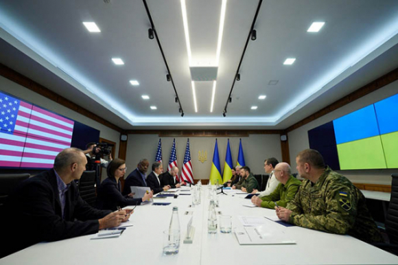 2 Tong Thong Zelensky Tiep Don Hai Bo Truong My Tai Kyiv