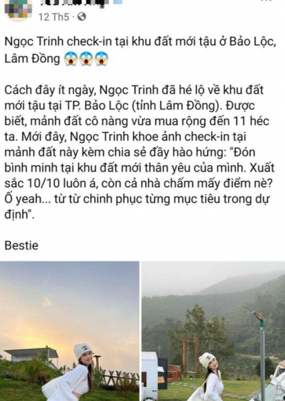 2 Ngoc Trinh No Mua 11ha Dat Va Chieu Tro Gan Mac Nguoi Noi Tieng Thoi Gia Bat Dong San