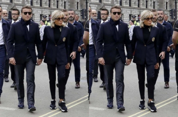 1 Nuoc Phap Day Song Vi Doi Giay Cua Ong Macron O London