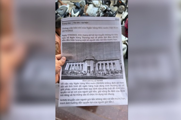 3 Vu Ngan Hang Scb Bao Dai Khuyen Cao Lien Tuc Dan Van Do Xo Di Rut Tien
