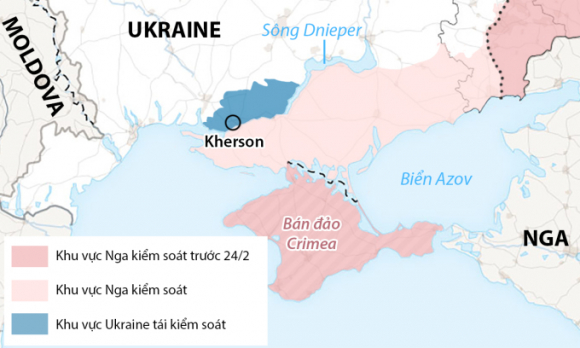 2 Nga Phao Kich Toa Nha Hanh Chinh Tinh Kherson